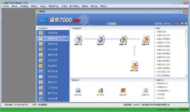 蓝软7000ERP-erp软件免费提供下载-蓝软7000ERP下载 v3.92官方版