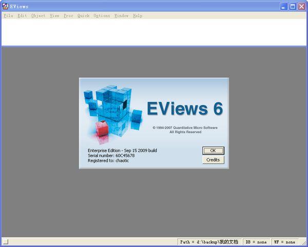 eviews-计量经济学分析预测工具-eviews下载 v6.0.0.1正式版