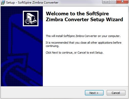 SoftSpire Zimbra Converter截图