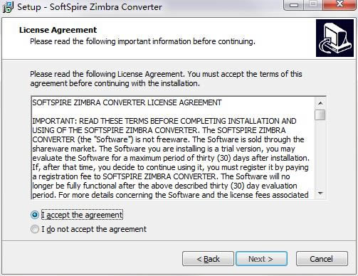 SoftSpire Zimbra Converter截图