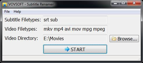 Vovsoft Subtitle Renamer(��Ļ�ļ�����������)