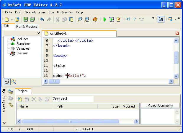 PHP����༭�� DzSoft PHP Editor 4.2.7.6 �ƽ��