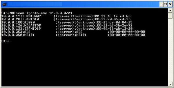 nbtscan-nbtscan下载-nbtscan下载 v1.0绿色版