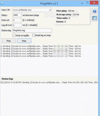 Ping����� Ping4Win-Ping����� Ping4Win���� v2.1�ٷ���