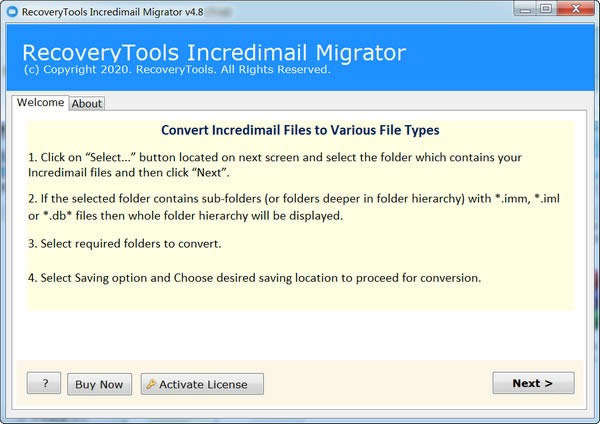 RecoveryTools IncrediMail Migrator(Ǩƹ)