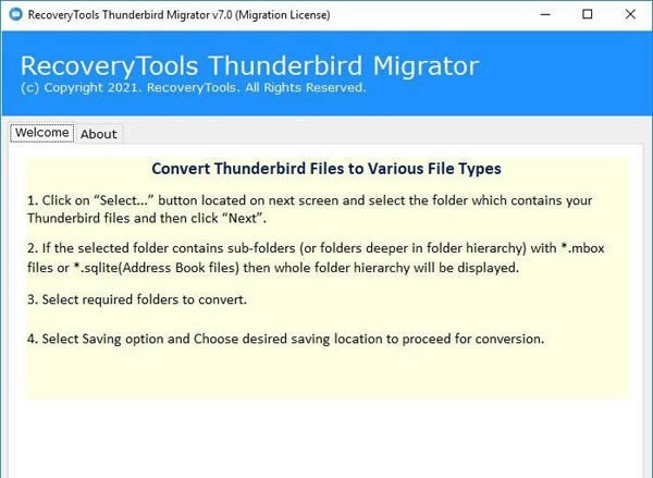 RecoveryTools Thunderbird Migrator(�ʼ�����)