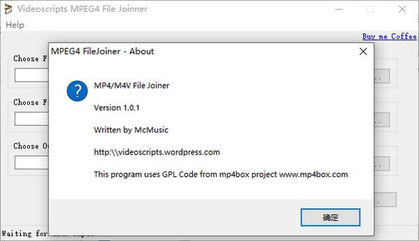 Videoscripts MPEG4 File Joiner-MP4视频合并软件-Videoscripts MPEG4 File Joiner下载 v1.0.1官方版