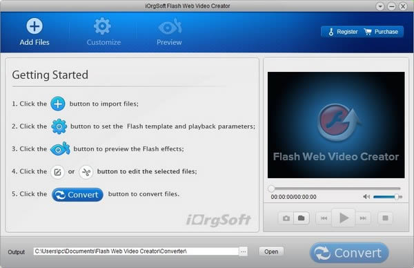 iOrgsoft Flash Web Video Creator-视频格式转换工具-iOrgsoft Flash Web Video Creator下载 v5.0.1官方版