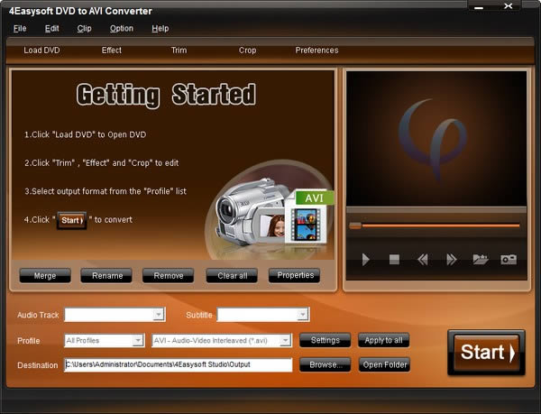 4Easysoft DVD to AVI Converter-DVDAVIת-4Easysoft DVD to AVI Converter v3.2.20ٷ