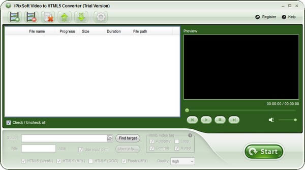 iPixSoft Video to HTML5 Converter-HTML5视频转换器-iPixSoft Video to HTML5 Converter下载 v3.0.0官方版