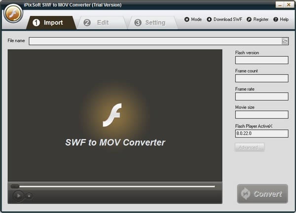 iPixSoft SWF to MOV Converter-SWF转MOV软件-iPixSoft SWF to MOV Converter下载 v4.3.0.0官方版