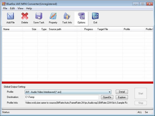 Bluefox AVI MP4 Converter-AVI/MP4视频格式转换-Bluefox AVI MP4 Converter下载 v3.01官方版