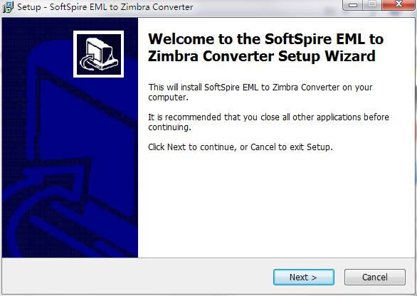 SoftSpire EML to Zimbra Converterͼ