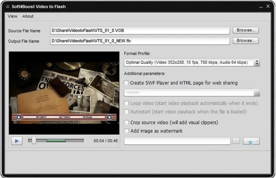 Soft4Boost Video to Flash-视频格式转换工具-Soft4Boost Video to Flash下载 v7.0.5.581官方版