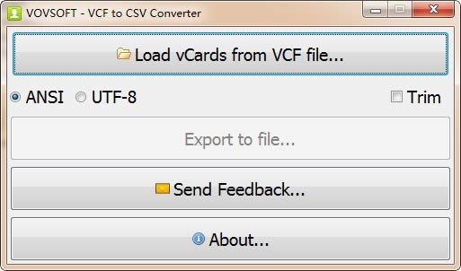 VovSoft VCF to CSV Converter-VCF转CSV工具-VovSoft VCF to CSV Converter下载 v2.8官方版