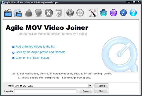 Agile MOV Video Joiner-Ƶϲ-Agile MOV Video Joiner v1.8.5ٷ