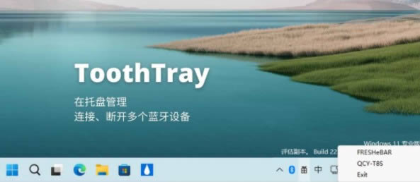 ToothTray-托盘管理蓝牙工具-ToothTray下载 v0.1官方版