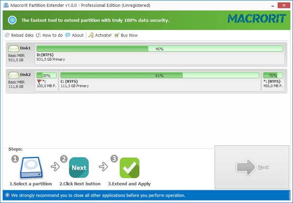 Macrorit Partition Extender-分区拓展助手-Macrorit Partition Extender下载 v1.6.3免费版