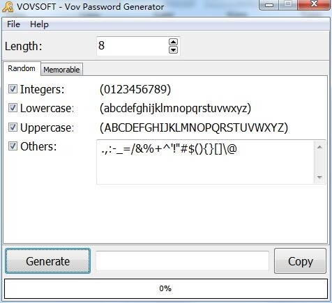 Vov Password Generator-密码生成器-Vov Password Generator下载 v2.0官方版