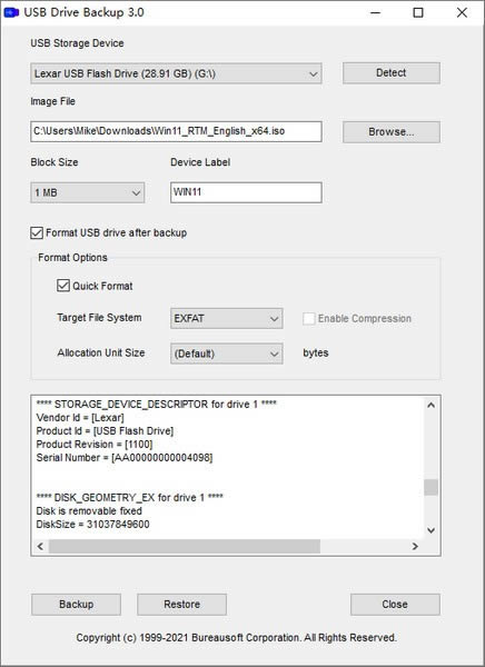 USB Drive Backup-USB驱动器备份工具-USB Drive Backup下载 v3.0官方版