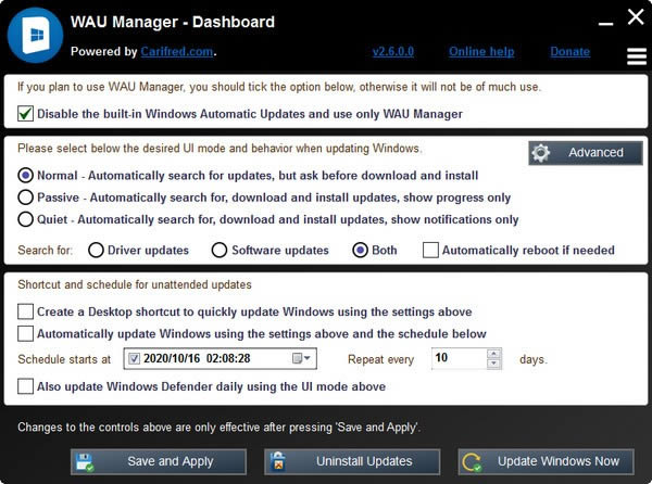 WAU Manager-更新管理工具-WAU Manager下载 v2.6.0.0官方版