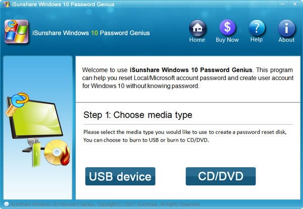 iSunshare Windows 10 Password Genius-密码恢复工具-iSunshare Windows 10 Password Genius下载 v6.1.3官方版