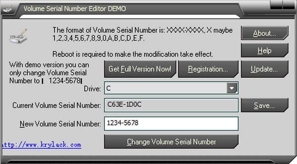 Volume Serial Number Editor(кű༭)