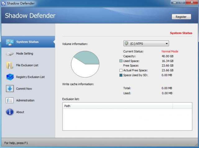 Shadow Defender-Ӱϵͳ-Shadow Defender v1.3.0.454ƽ