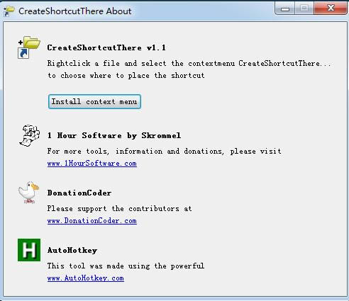 CreateShortcutThere-ݷʽ-CreateShortcutThere v1.1.0.0ɫ