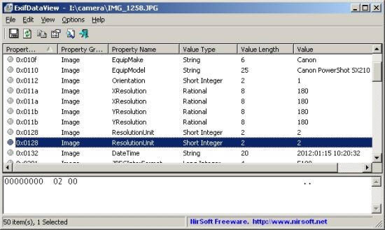 ExifDataView-ExifDataView下载 v1.02 绿色版