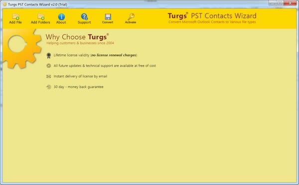 Turgs PST Contacts Wizard-PST联系人提取工具-Turgs PST Contacts Wizard下载 v2.0官方版