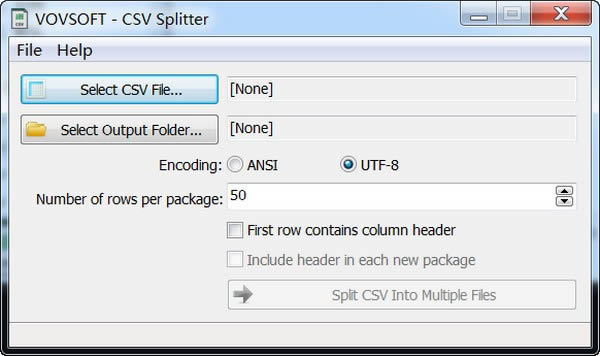 Vovsoft CSV Splitter-CSV文件分割工具-Vovsoft CSV Splitter下载 v1.1官方版