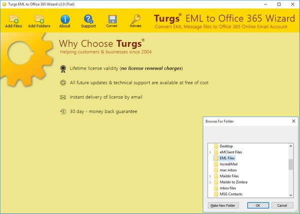 Turgs EML to Office 365 Wizard-EML到Office 365转换器-Turgs EML to Office 365 Wizard下载 v2.0.0官方版