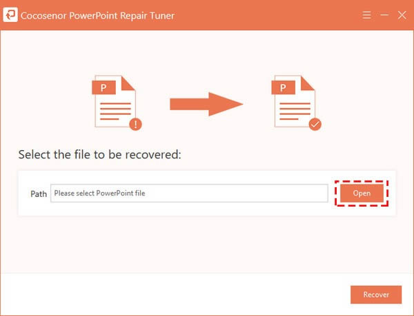 Cocosenor PowerPoint Repair Tuner-PPTX修复工具-Cocosenor PowerPoint Repair Tuner下载 v3.0.0.3官方版