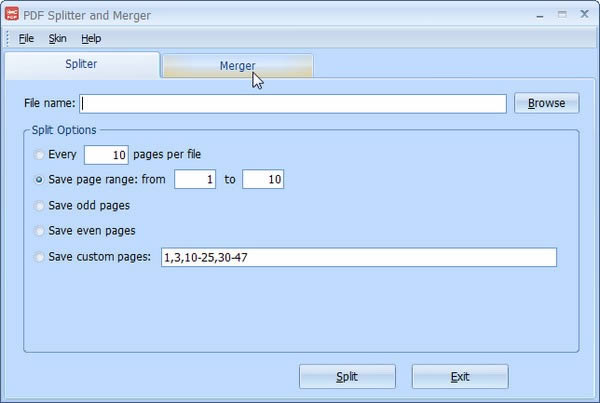 PDF Splitter and Merger-PDF分割合并工具-PDF Splitter and Merger下载 v4.0官方免费版