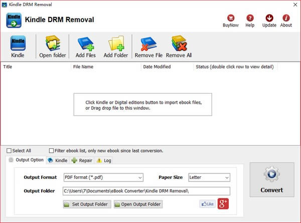 Kindle DRM Removal-Kindle电子书DRM移除器-Kindle DRM Removal下载 v4.21.1003.385免费版