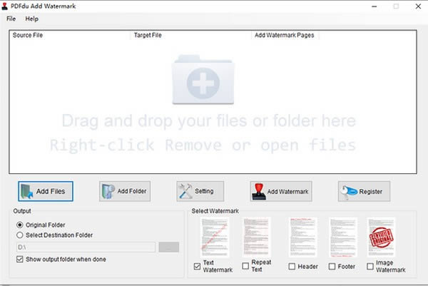 PDFdu Add Watermark-PDF水印添加工具-PDFdu Add Watermark下载 v1.3官方版