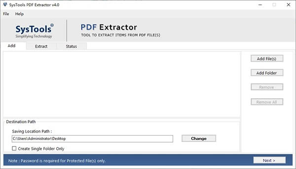 SysTools PDF Extractor-PDF文件提取软件-SysTools PDF Extractor下载 v4.0官方版