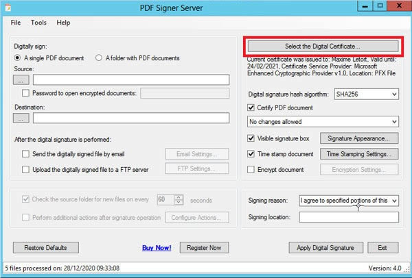 PDF Signer Server-数据签名软件-PDF Signer Server下载 v4.0官方版