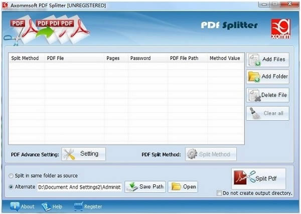 Axommsoft PDF Splitter-PDFָ-Axommsoft PDF Splitter v1.2ٷ