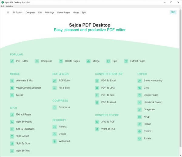 Sejda PDF Desktop Pro-多功能PDF管理软件-Sejda PDF Desktop Pro下载 v7.3.2免费版