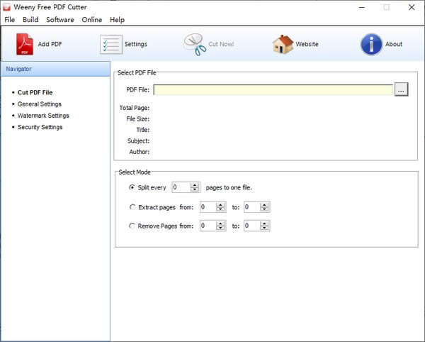 Weeny Free PDF Cutter-pdf分割软件-Weeny Free PDF Cutter下载 v2.0官方版