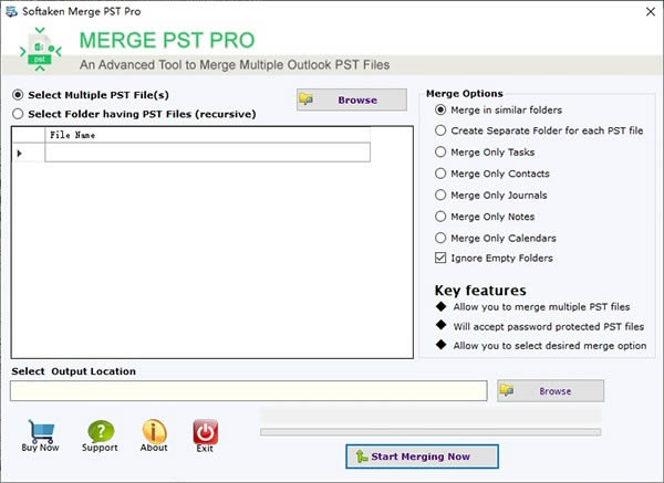 Softaken Merge PST Pro-文件合并工具-Softaken Merge PST Pro下载 v3.1官方版