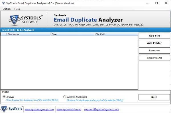 SysTools Email Duplicate Analyzer-ظʼ-SysTools Email Duplicate Analyzer v1.0ٷ