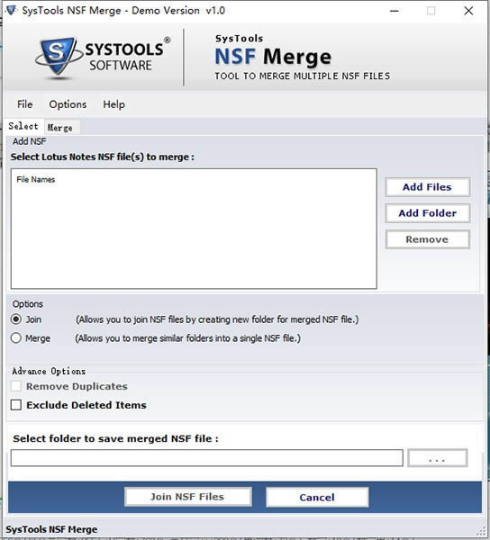 SysTools NSF Merge-文件处理工具-SysTools NSF Merge下载 v1.0官方版