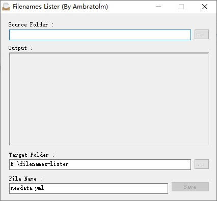 Filenames Lister-ļбɹ-Filenames Lister v0.1ٷ