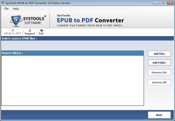 SysTools EPUB to PDF Converterͼ