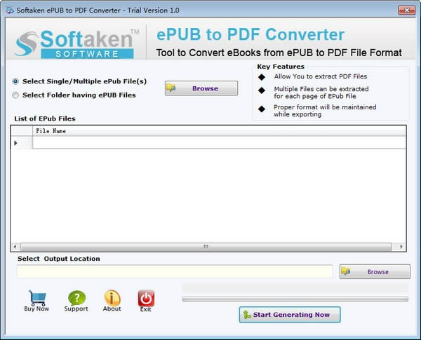 Softaken ePUB to PDF Converter-将ePUB格式转换成PDF格式的电子书转换软件-Softaken ePUB to PDF Converter下载 v1.0官方版