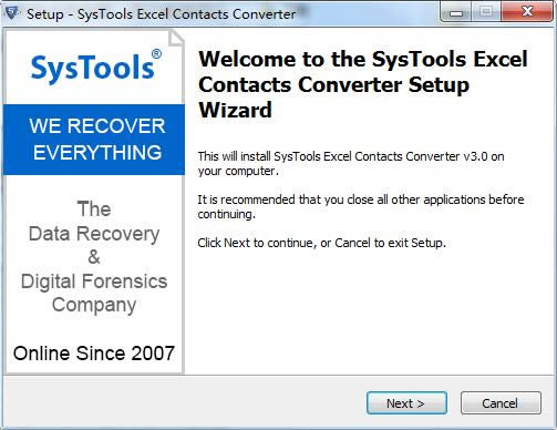 SysTools Excel Contacts Converterͼ