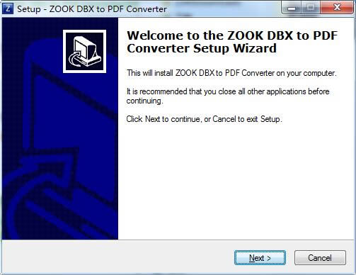 ZOOK DBX to PDF Converterͼ